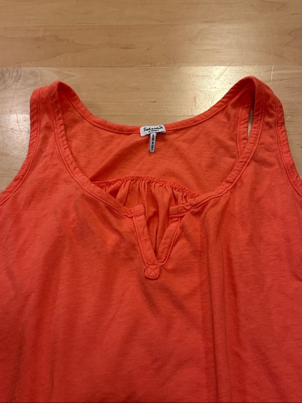 Splendid Bright Orange Scoop Neck Tank